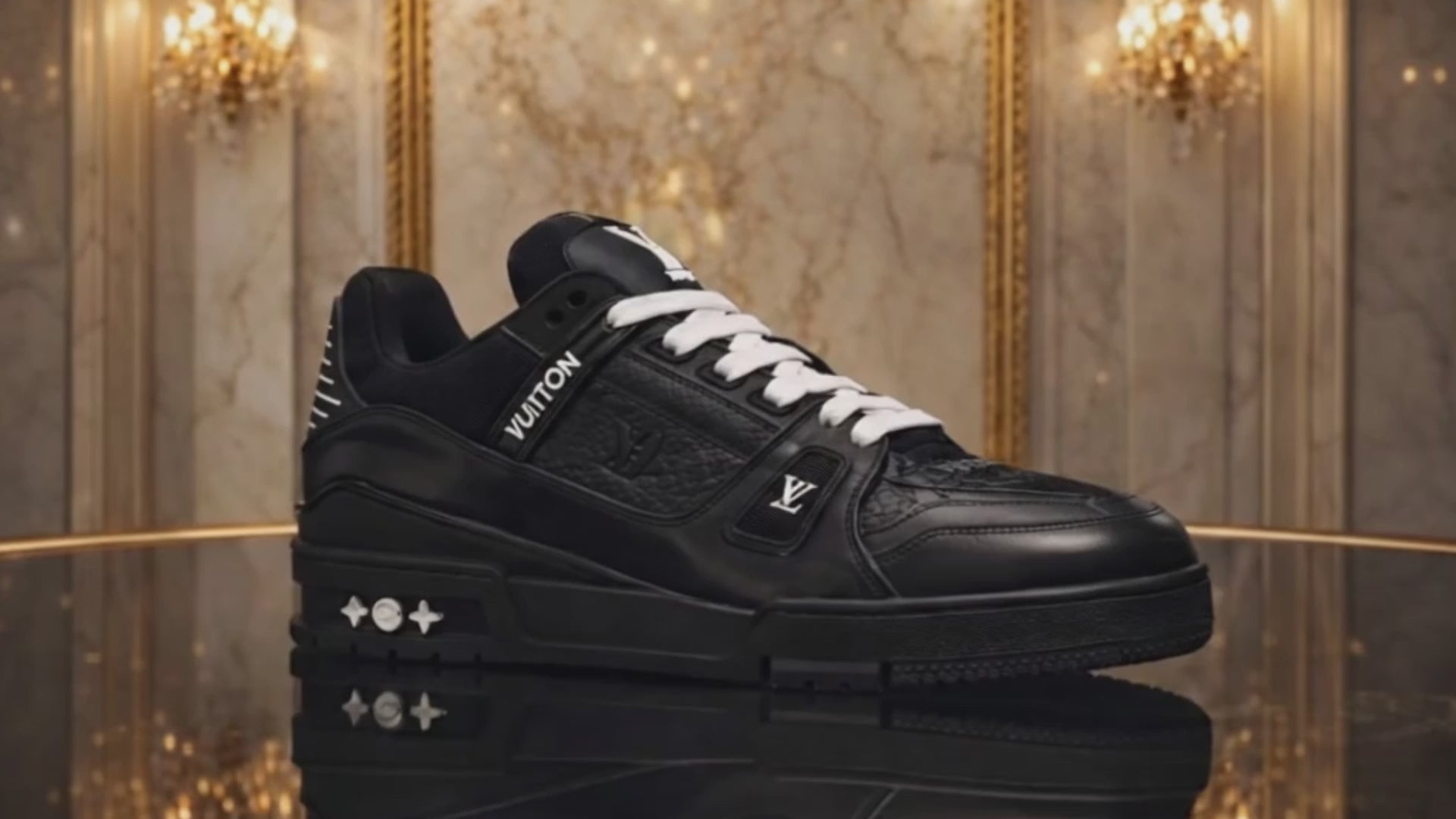 LV Trainer Black Embossed Monogram