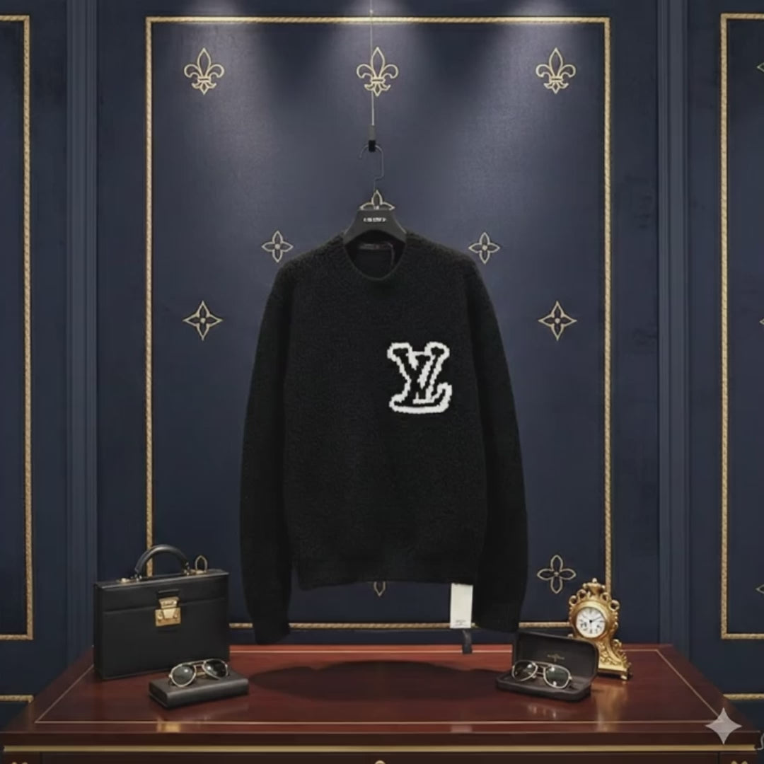 LV Knit Sweater - Black