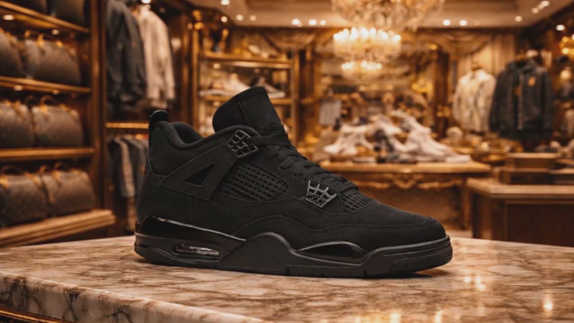 Jordan 4 BlackCat Shoes for Men and Women